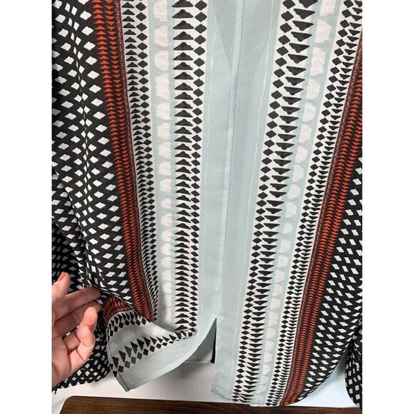 Sanctuary Long Sleeve V Neck Sheer Blouse Size Medium - Picture 6 of 9